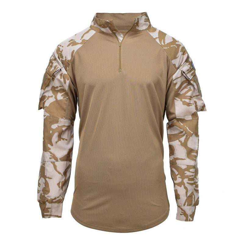 Original British lightweight under body shirt UBAC desert camo military issue long sleeve