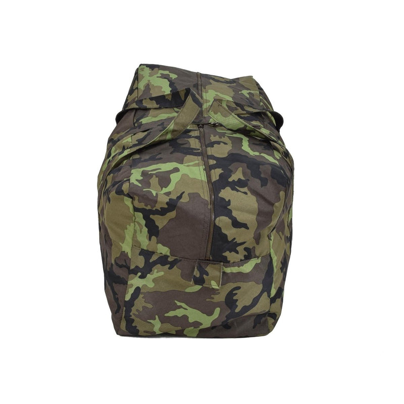 Original Czech military duffle bag M95 camo sportswear bag travel handbag big main compartment adjustable metal straps