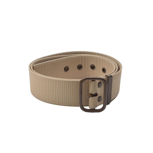 Original vintage Czech Military tactical pants belt canvas khaki thorn brown thorn buckle