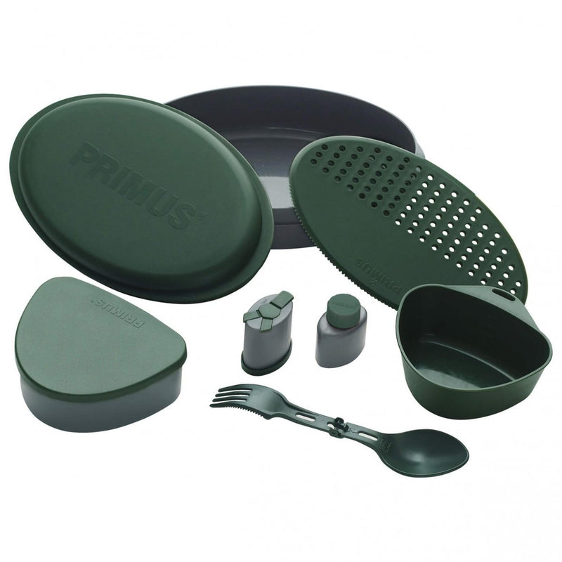 Primus Frigg W Piezo mess kit meal set bushcraft lunch box plates Green