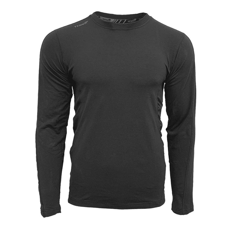 TEXAR military wear thermal undershirt field base underwear Black